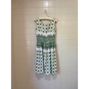 Vintage Paisley Dress 50's Dress De Ville Smoller & Co. Chicago